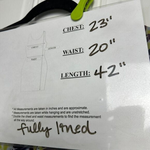 Flowy Floral Dress Womens 20W Blue A Line Fully Lined V Neck Plus Size Colorful - Picture 9 of 9